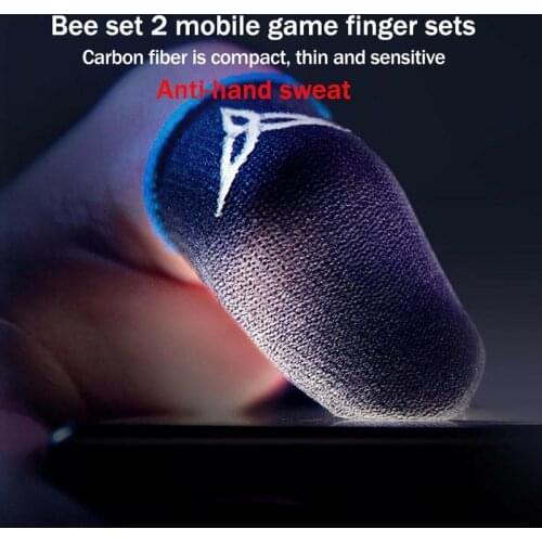 1Pair Finger Gloves Sweat-Proof Finger Cover Sleeve Touch Screen Thumbs Mobile Game Controller Gloves Supplies For Phone Gaming
