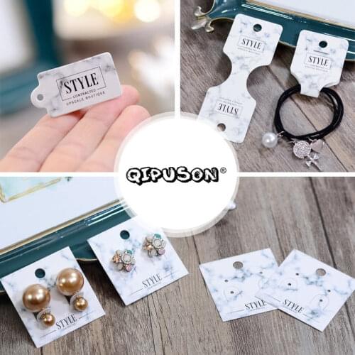 100pcs/Spot/mini card, hand DIY jewelry, earrings, brooch, necklace display tags custom design 2019011