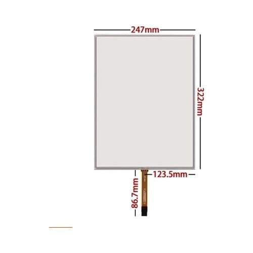 247*322 new 15.1 inch five wire resistive touch screen collection register ordering machine screen glass screen