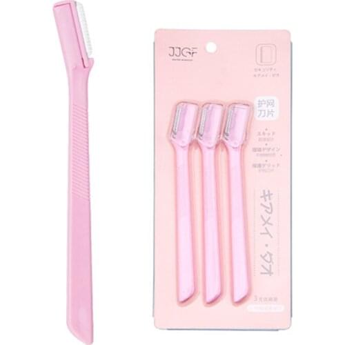 3Pcs Women Razor Eyebrow Trimmer Eye Brow Shaping Blades Shaver Brow Knife Facial Razor Face Hair Remover Cosmetic Makeup Tools