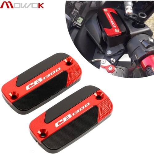 For HONDA CB 1300 CB1300 1997-2016 2014 2015 NEW Motorcycle CNC Aluminum Front Brake Fluid Reservoir Cover cap With logo
