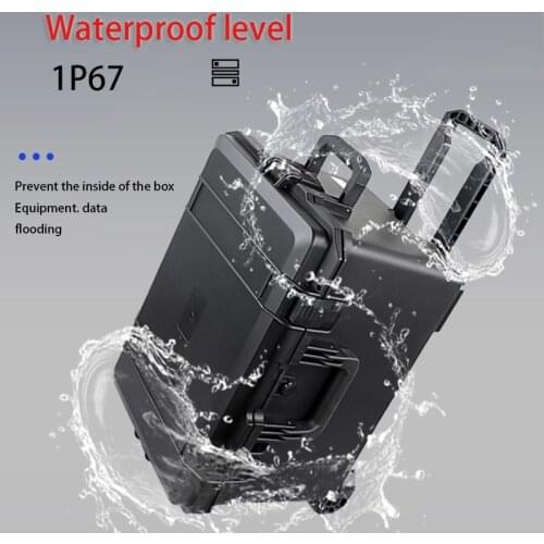 Suitcase Case Storage Tool Box Metal of Tools With Wheels Panel Chest Aluminum Professional Electrician Carrier Equipment for on