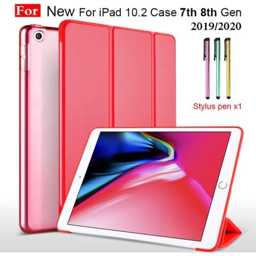 Tablet Case For iPad 10.2 inch 2019 8th 7th Gen A2197 A2200 A2198 Fundas PU Ultra Slim Wake Smart Cover Case for iPad 10.2 2020