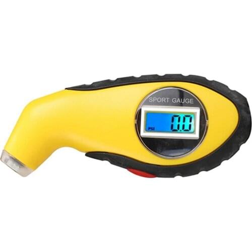 Car Tire Digital Barometer LCD Electronic Tester LCD Display Manometer Barometers Tester For Car Truck Motorcycle Bike