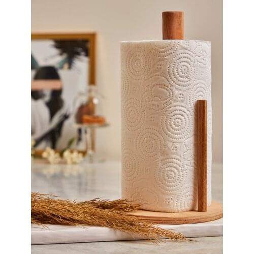 Wooden Cylinder Towel Paper Holder-napkin holder