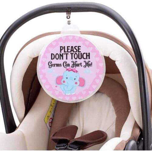 Baby Safety Sign No Touching Tag Newborn Baby Preemie Stroller Tag Baby Car Seat Tag Baby Shower Gift