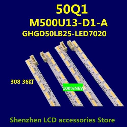 FOR CHGD50LB24-LED-7020 M500U13-D1-A 308MM 36LED 50inch use aluminium 100%new LCD TV backlight bar left + right
