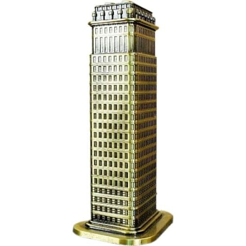 Flatiron Building Modern Model Creative Decor Metal retro home decoration accessories Fuller Building Figurine ornament souvenir