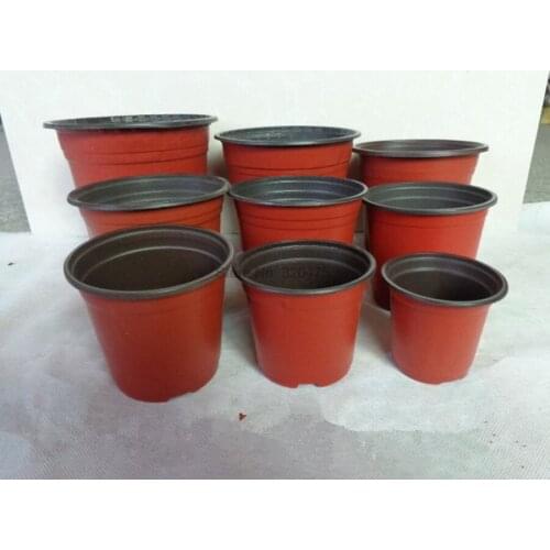 50pack 20pcs/pack Plant Flower Pots Plastic Soft Flowers Nursery Seeds Storage Pots Container Garden Accessories Decoration