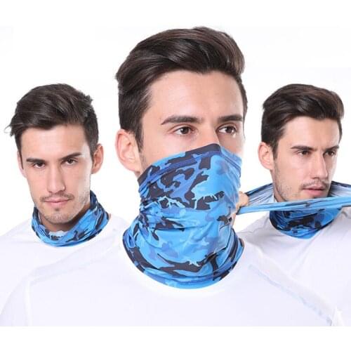 Summer Military Tactical Bandana Face Scarves Tubular Head Mask Scraf Anti-UV Windproof Neck Gaiter Cover