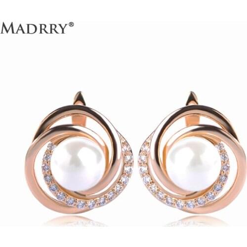 Madrry Women's Gold Earrings
