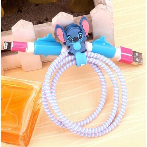 Cartoon Cable Organizer Bobbin Winder Protector Wire Cord Management Holder Cover For Earphone iPhone Sansung MP3 USB