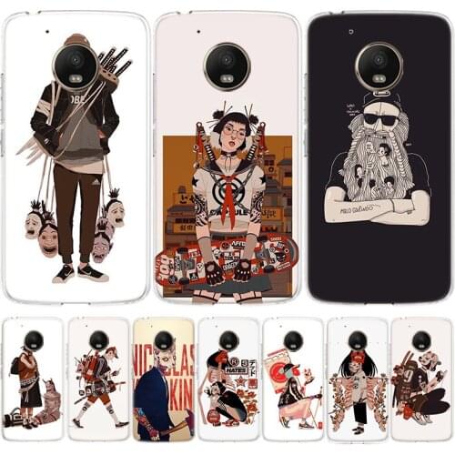 Men and women wearing masks walking Phone Case For Moto Motorola G7 G8 G9 Power E6 G6 G5S E5 G5 E4 G4 EU Plus Play One Action Co