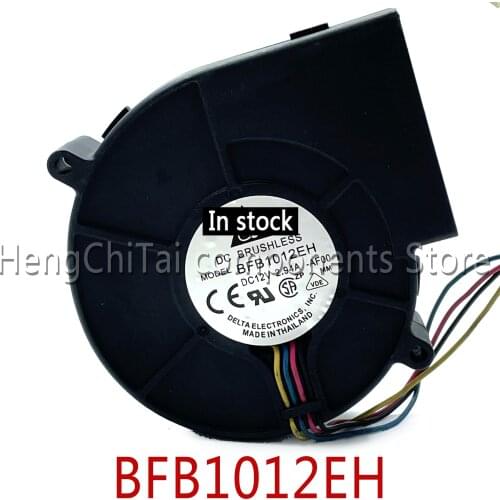 Original 100% working BFB1012EH 9733 12V 2.94A4wire double ball air cooling fan centrifugal turbine blower