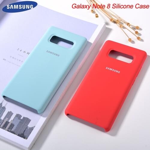Original Note8 Liquid Silicone Case Soft-Touch Silky Finish Protective Cover For Samsung Galaxy Note 8