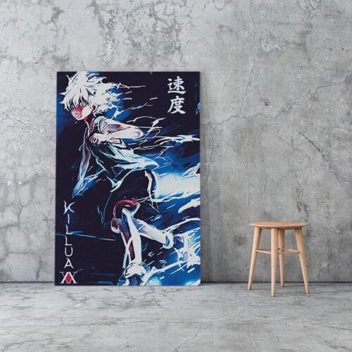 Anime HUNTERxHUNTER HxH Killua Poster Canvas Painting Wall Art Living Room Bedroom Study Home Decor Prints Framework Gift