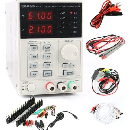 KA6002D Precision Adjustable Digital Programmable DC Power Supply Laboratory Power Supply 60V 2A 4Ps MA + AC DC Jack Repair Kit