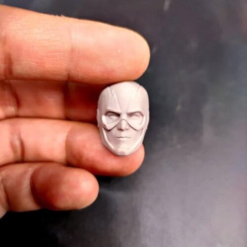 Blank 1/12 Scale The Flash Grant Gustin Head Sculpt Unpainted Fit 6" ML Figure