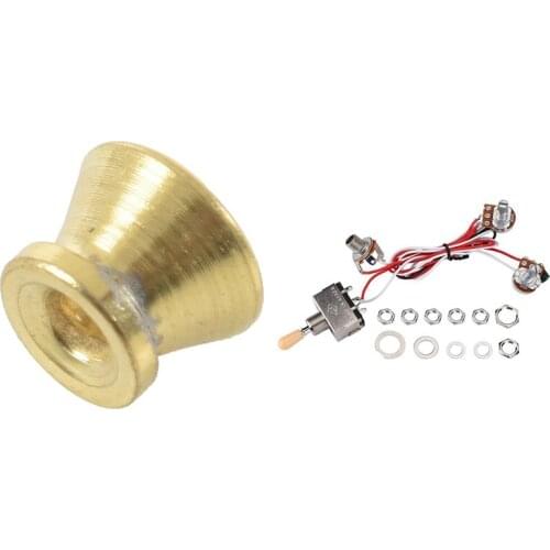 Dropship-2 x End Button Strap Lock Guitar Straps Belt Buckles & 1x Guitar Wiring Harness 3Way Toggle Switch 1V1T 500K