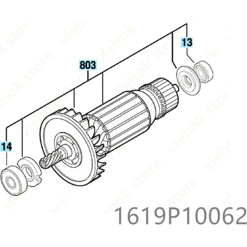 Armature Rotor for BOSCH GKS7000 TKS7000 1619P10062 Circular hand saw Power Tool Accessories Electric tools part