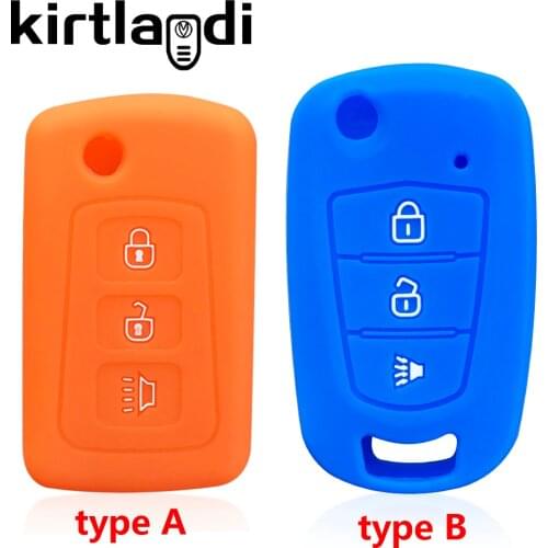 Silicone Car Key Case shell For Great Wall Hover H3 H5 Haval GW hover 3 Buttons Folding Keychain Remote Control key holder Cover