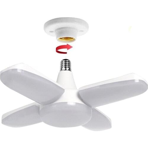 Foldable LED bulb 45W 60W E27 Screw Ceiling Lamp Factory Workshop Garage lighting Household Energy-saving lamp 85-265V