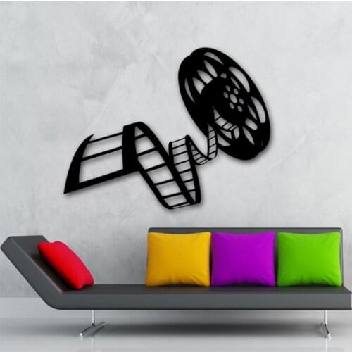 Movie Film Vinyl Wall Decal Reel Of Film Cinema Film Decor For Living Room Mural Art Wall Sticker Film Studio Bedroom Decoration