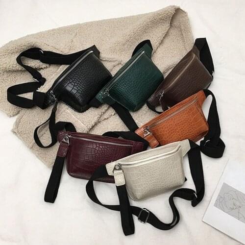 10PCS / LOT Vintage Designer Women Waist Bag Crossbody Bag New Casual Simple Female Chest Bags Girls Waist Pack