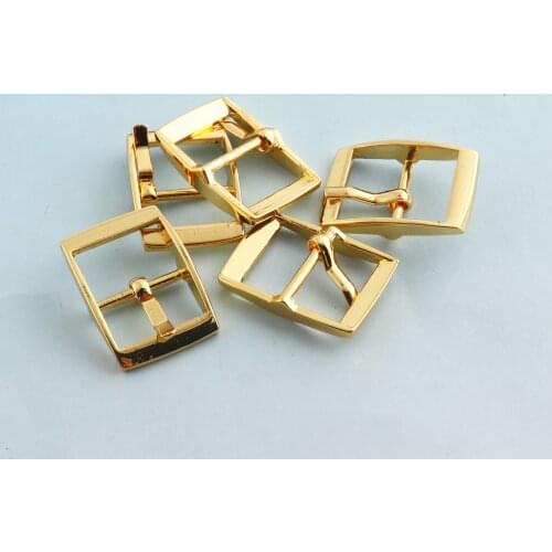Gold Pins Buckles 14mm Adjuster Buckles Belt Buckles Strap Buckle Shoe Slider Shoe Adjuster Making Accessories