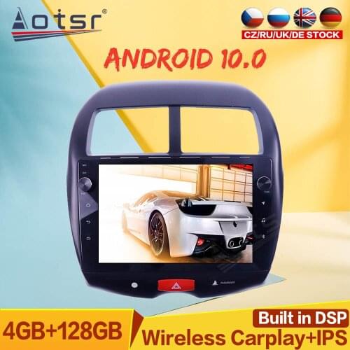 128G PX6 For Mitsubishi ASX 2010 - 2014 Android Car GPS Navigation Multimedia Player Auto Stereo Radio Tape Recorder DSP carplay