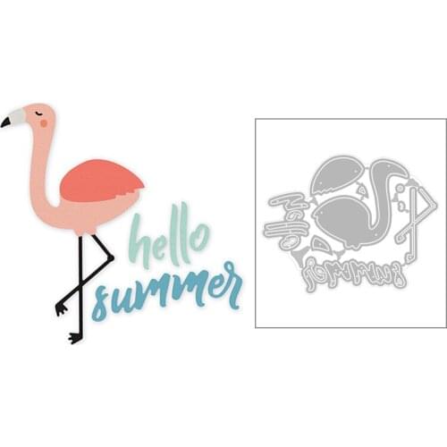 2020 Hot New Animal Crane Bird Word Letter Hello Summer Metal Cutting Dies Foil and Scrapbooking For Card Making Cut no stamps