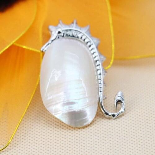 27*51mm Accessories Series Freshwater pearl sea horse lucky pendant Short necklace making jewelry crafts women girls gifts DIY