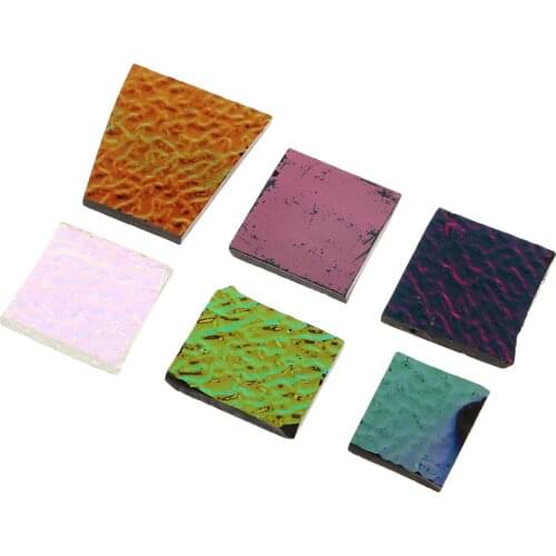 28g/Pack Fusible Glass Scraps Jewelers Mixed Dichroic Glass Pieces COE 90