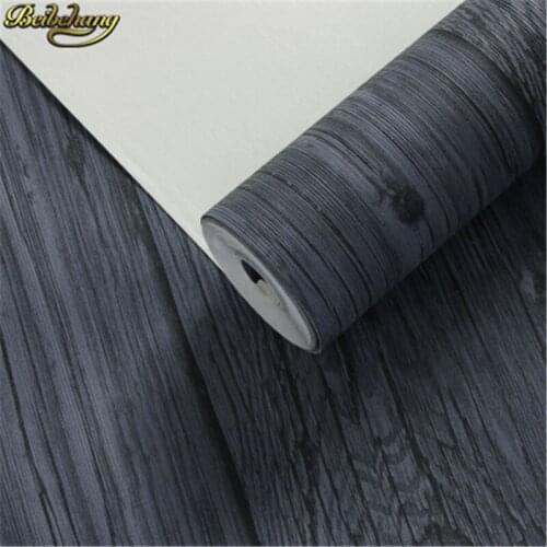 Beibehang American retro old PVC Vinyl Wood Wallpaper Roll Decorative 3D Wall Papers Living Room Bar clothing store living room