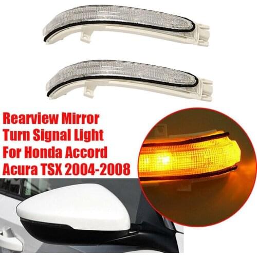 Car Rearview Mirror Led Turn Signal Light Flash Lamp for Honda Accord Acura TSX 2004-2008 34300-SEA-013 34350-SEA-003