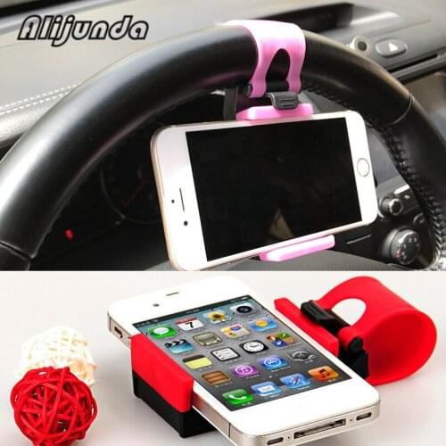 Car Steering Wheel Mount Holder Car Mount Bracket Rubber Band For Ford Focus Fusion Escort Kuga Ecosport Fiesta Falcon EDGE/Expl