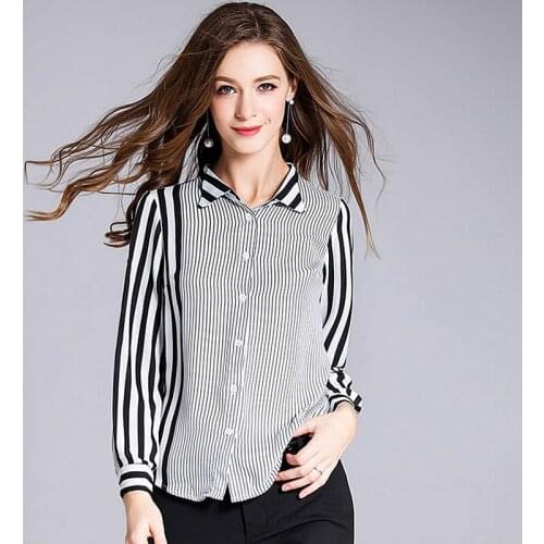 Блузки в полоску Beaumooi China At AliExpress