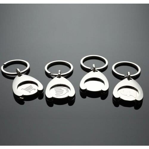 Shopping Cart Pluggable Design High Quality Key Chain for Car Key Ring Holders Wholesale