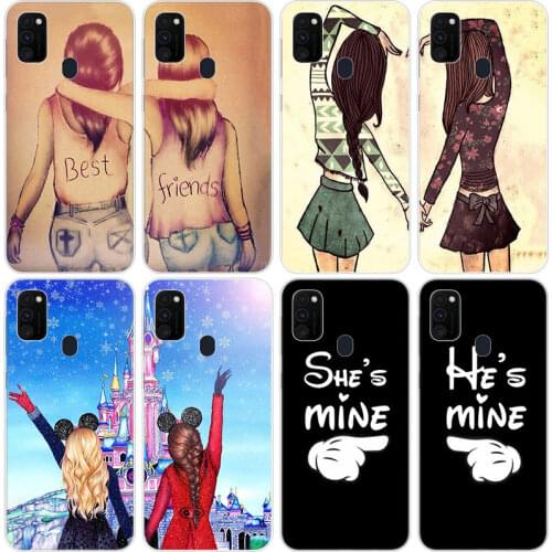 Best Friends Forever Together Soft Case for Samsung Galaxy M11 M10S M01 M21 M31S M51 A01 J2 Core A21 A42 A6 A8 Plus J6 Plus 2018