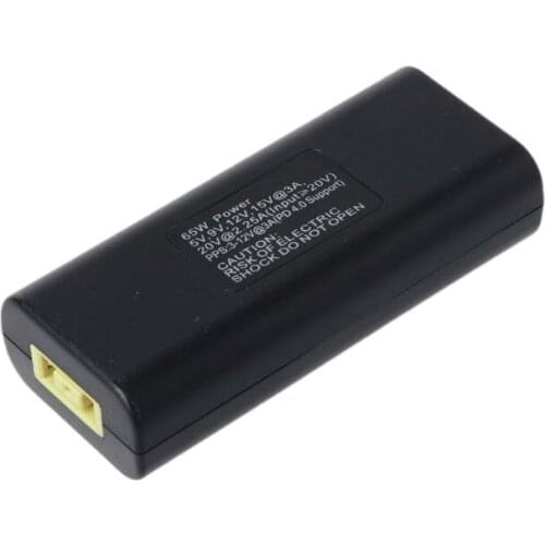 DC USB Type C Male Power Charger Converter Adapter Connector For Dell Laptop Adapter 20V Square Plug Female