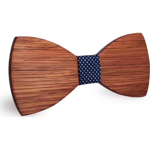 Handmade Wooden Bow Tie Mens Business Banquet Wedding Cocktail Party Suit Accessories Wood Bowtie Gifts for Men