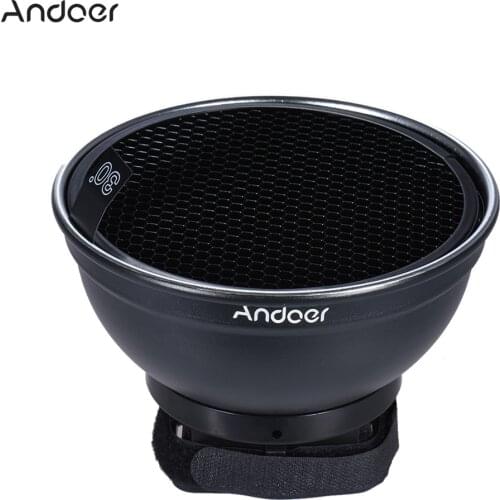 Andoer 5.9" Silver Beauty Dish Diffuser Honeycomb for Neewer Canon Nikon Photography On-camera Flash Speedlite Speedlight