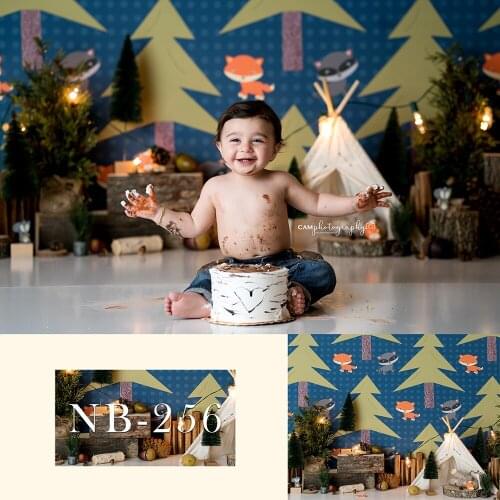 Jungle Forest Themed Children Portrait Photography Backdrop for Photo Shoot Safari Baby Wild One Birthday Background Photocall