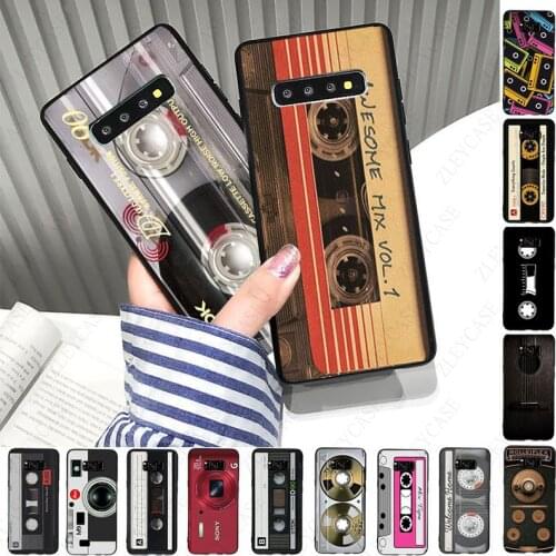Classical Old Cassette tape guitar camera Phone Cover For samsung s10 s20fe s9 s30 s20 s21plus note8 9 10plus note20ultra Case