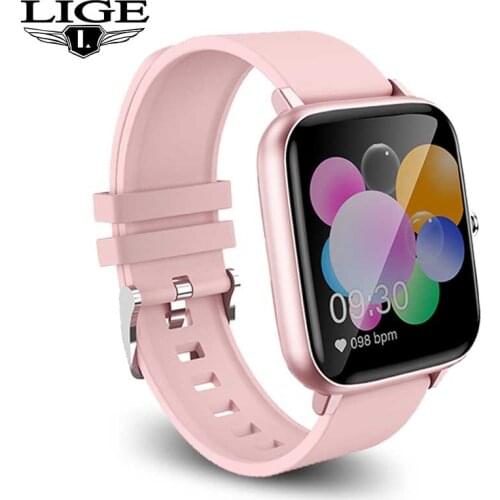 LIGE Smart Watch Women Bluetooth Call Watch Heart Rate Monitoring Multi-Sport Mode Music Control Waterproof Ladies Smartwatch