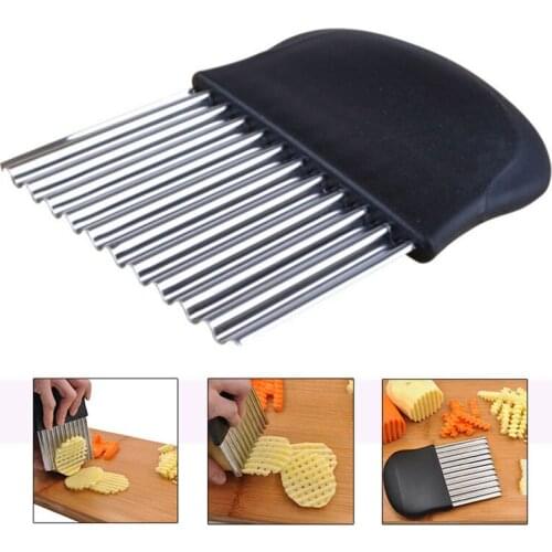 Stainless Steel Potato Fries Wave Cutting Machine Vegetable Making Peeler Fruit Utility Knife Kitchen Accessories Appliances