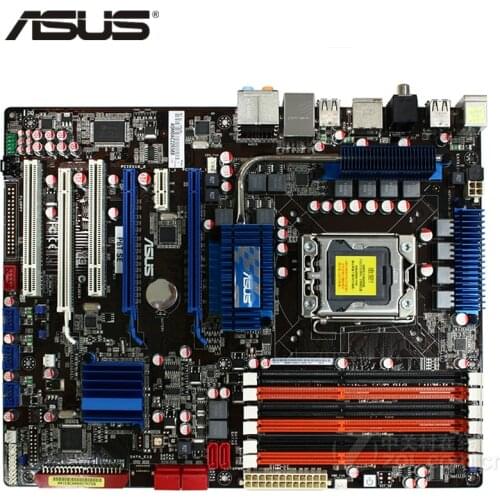 ASUS P6T SE Motherboard LGA 1366 DDR3 24GB For Intel X58 P6T SE Desktop Mainboard Systemboard SATA II PCI-E X16 Used 16Mb Flash