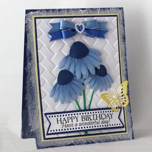 Mmao Crafts Metal Steel Cutting Dies New 6Pcs Flower decoration Stencil For DIY Scrapbooking Paper/photo Cards Embossing Dies