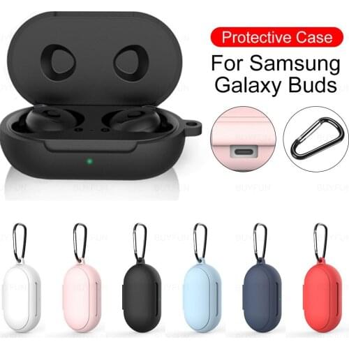 For Samsung Buds Plus Case Skin Silicone Soft Shockproof Cover For Samsung Galaxy Buds Case With Buckle Earphones Accessories