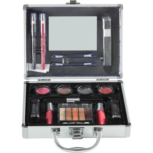 Makeup Set Aluminum Box Full Suitcase Makeup Kit Lipiner Lipgloss Makeup Brushes Set Cosmetic For Makeup Eyeshadow Palette